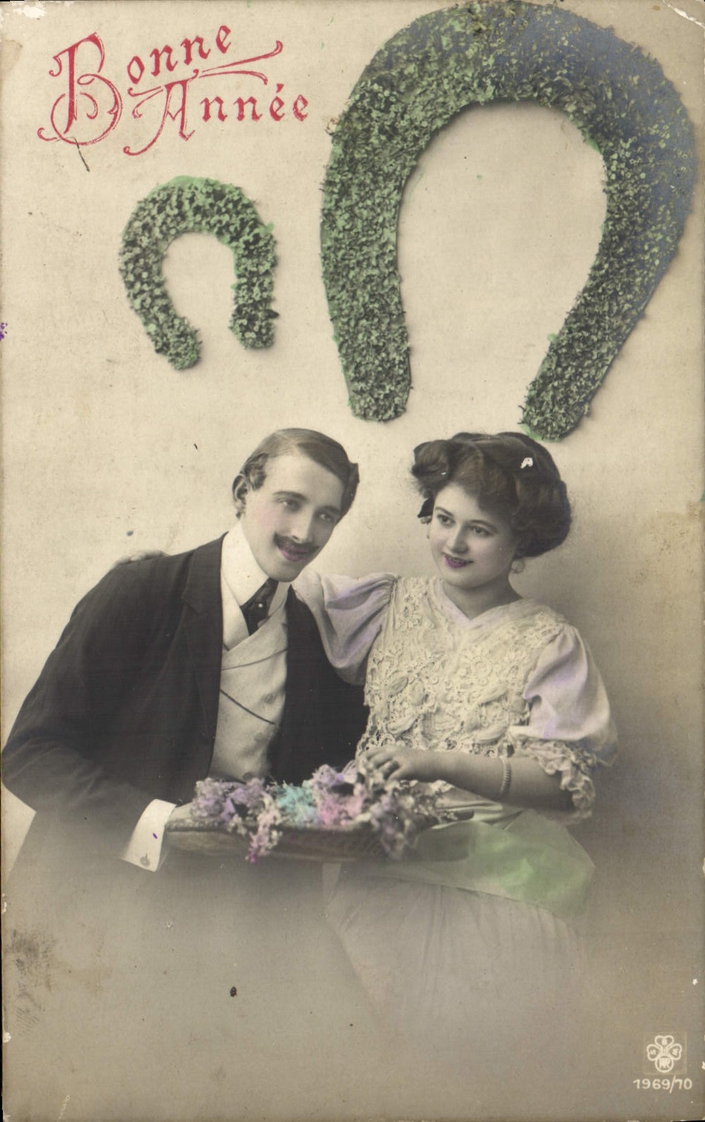 Couple — Nouvel An 1969/70 — éditeur inconnu, n° de série 1969/70