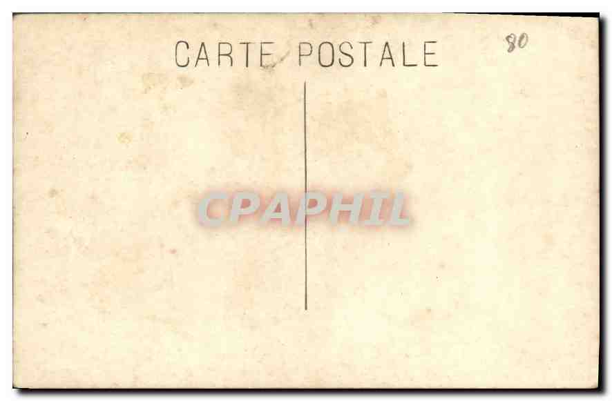Femme en tenue d'époque — devant un arbre — CPAPHIL n°80 — Verso