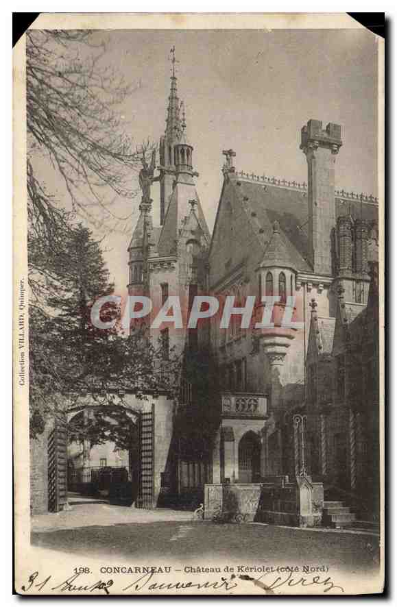 CPA Concarneau Chateau de Kerilet Cote Nord 
