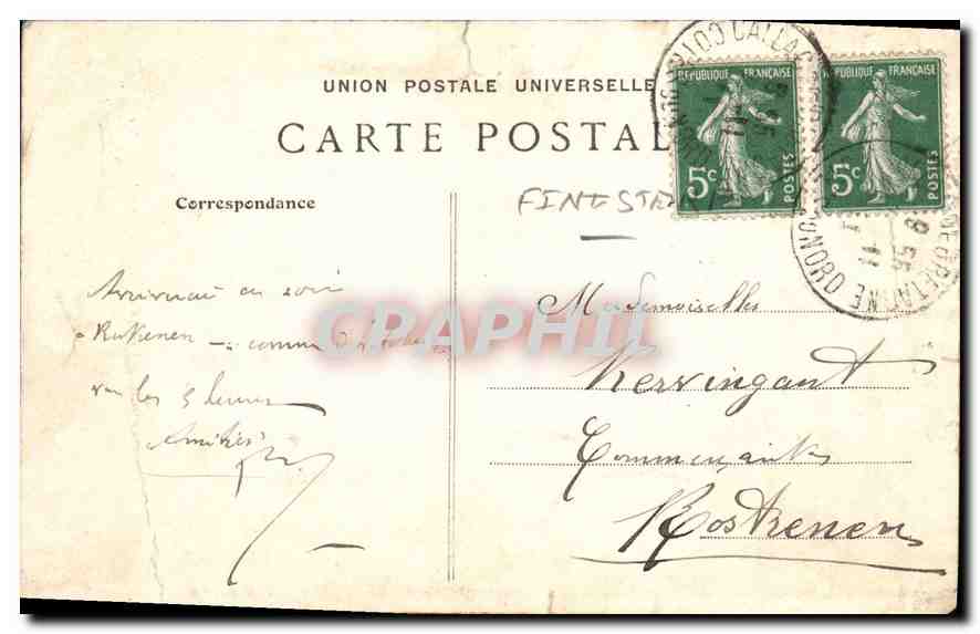 CPA Concarneau La Ville Close La Porte du Passage  — Rückseite