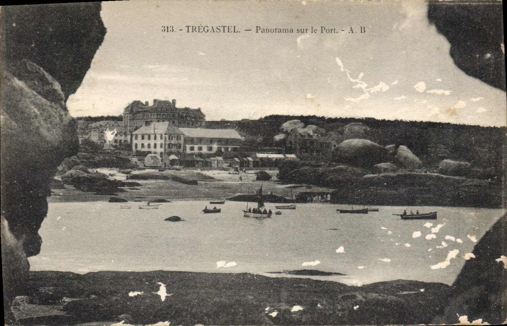 Trégastel — Panorama sur le Port — A. B, n°313