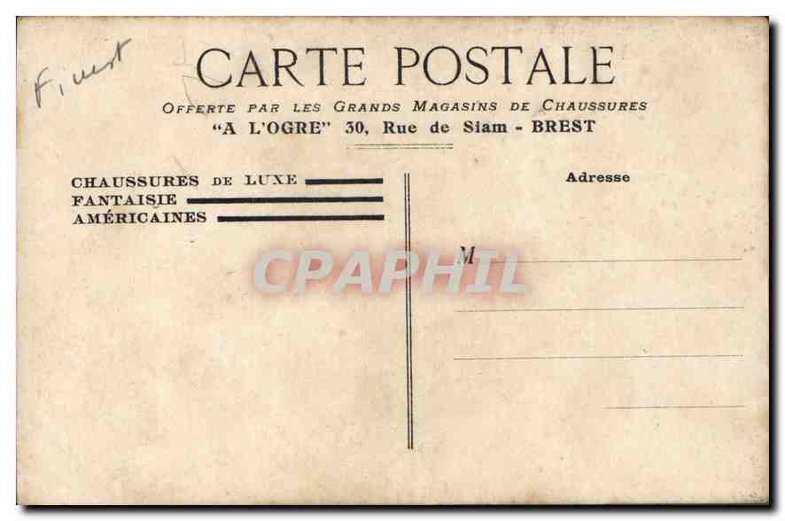 CPA Plougastel Daoulas Calvaire — Rückseite