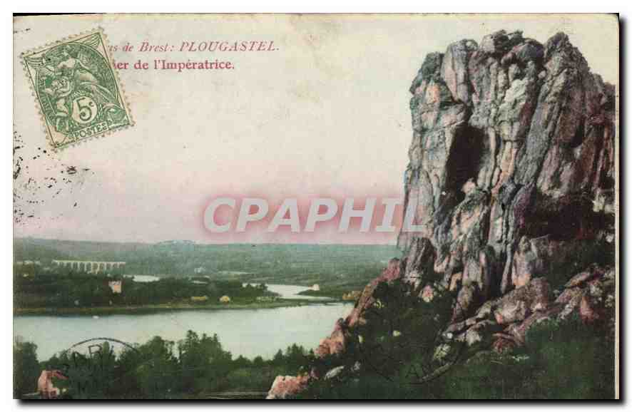 CPA Plougastel Rocher de l'Imperatrice