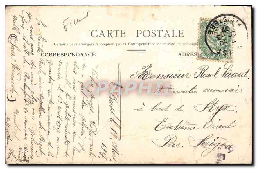 CPA Plougastel Rocher de l'Imperatrice — Rückseite