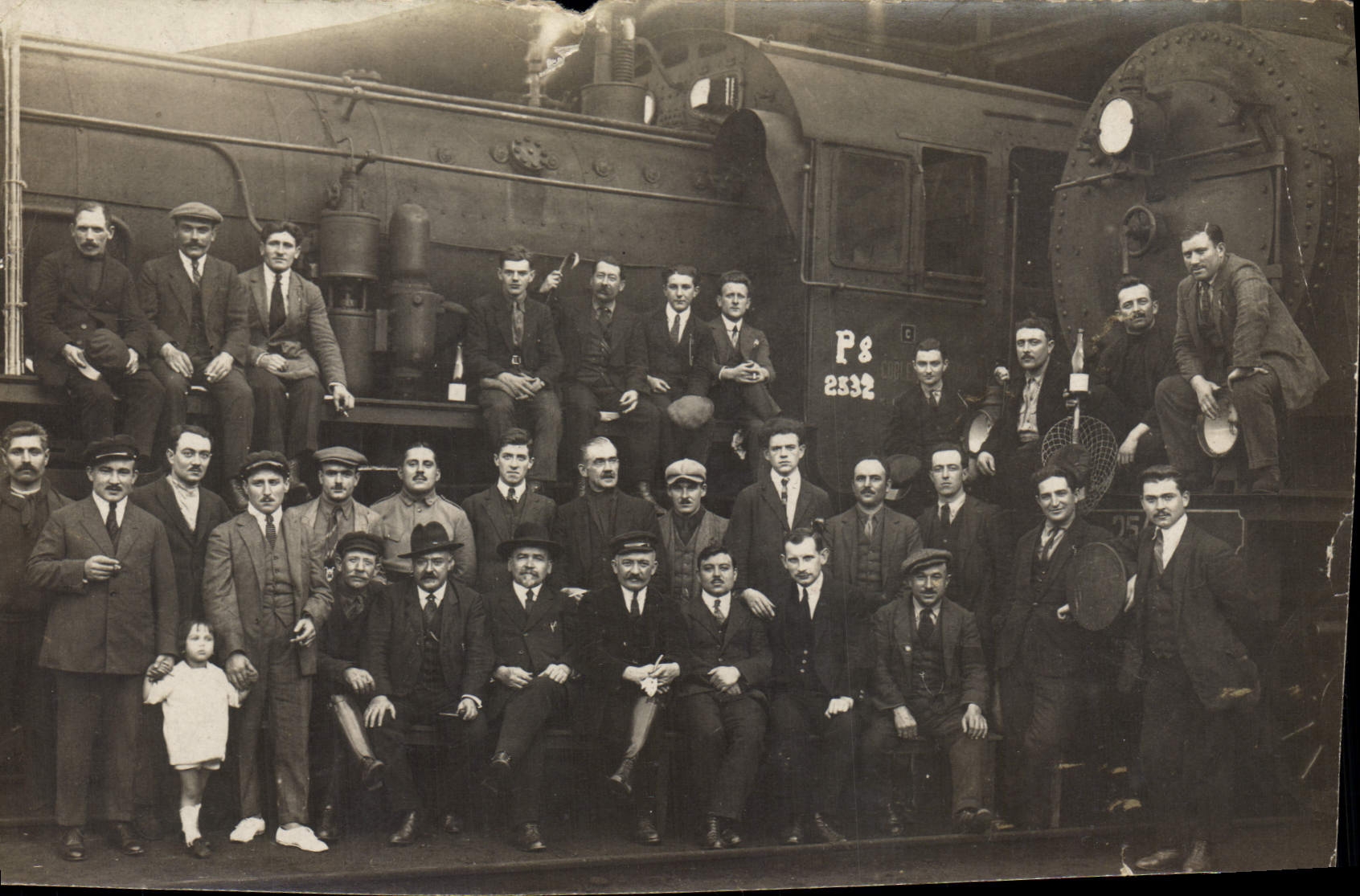 CARTE PHOTO Coblence Train Koblenz 1921 1922