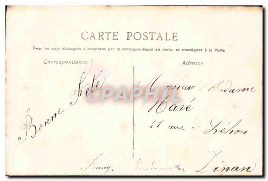 CPA Bonne Fete Enfant — Rückseite