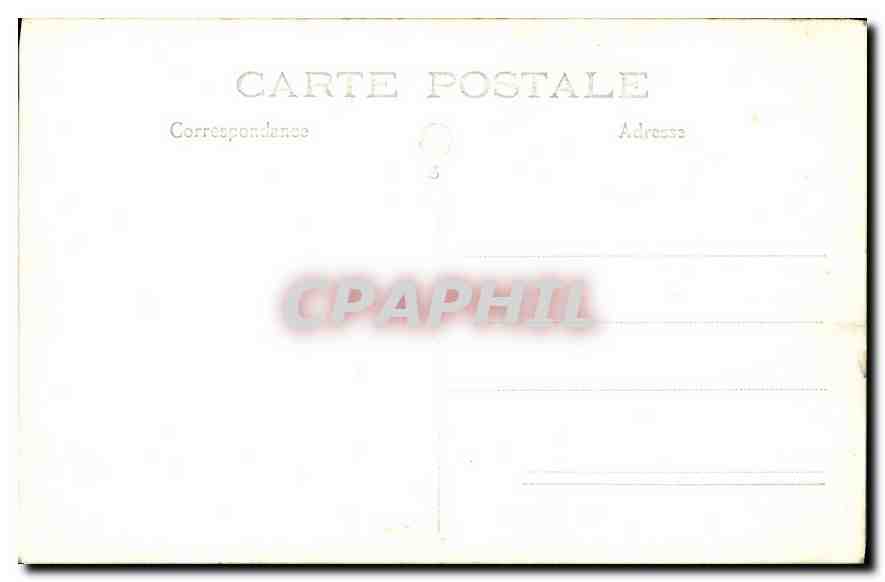 Infirmière — en tenue blanche devant une clôture — éditeur CPAPHIL, n°5 — Verso