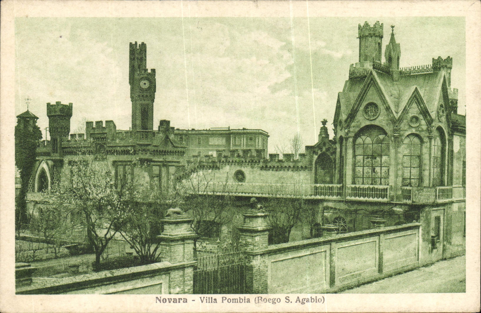 CPA Novara Villa Pombla Boego S Agabio 