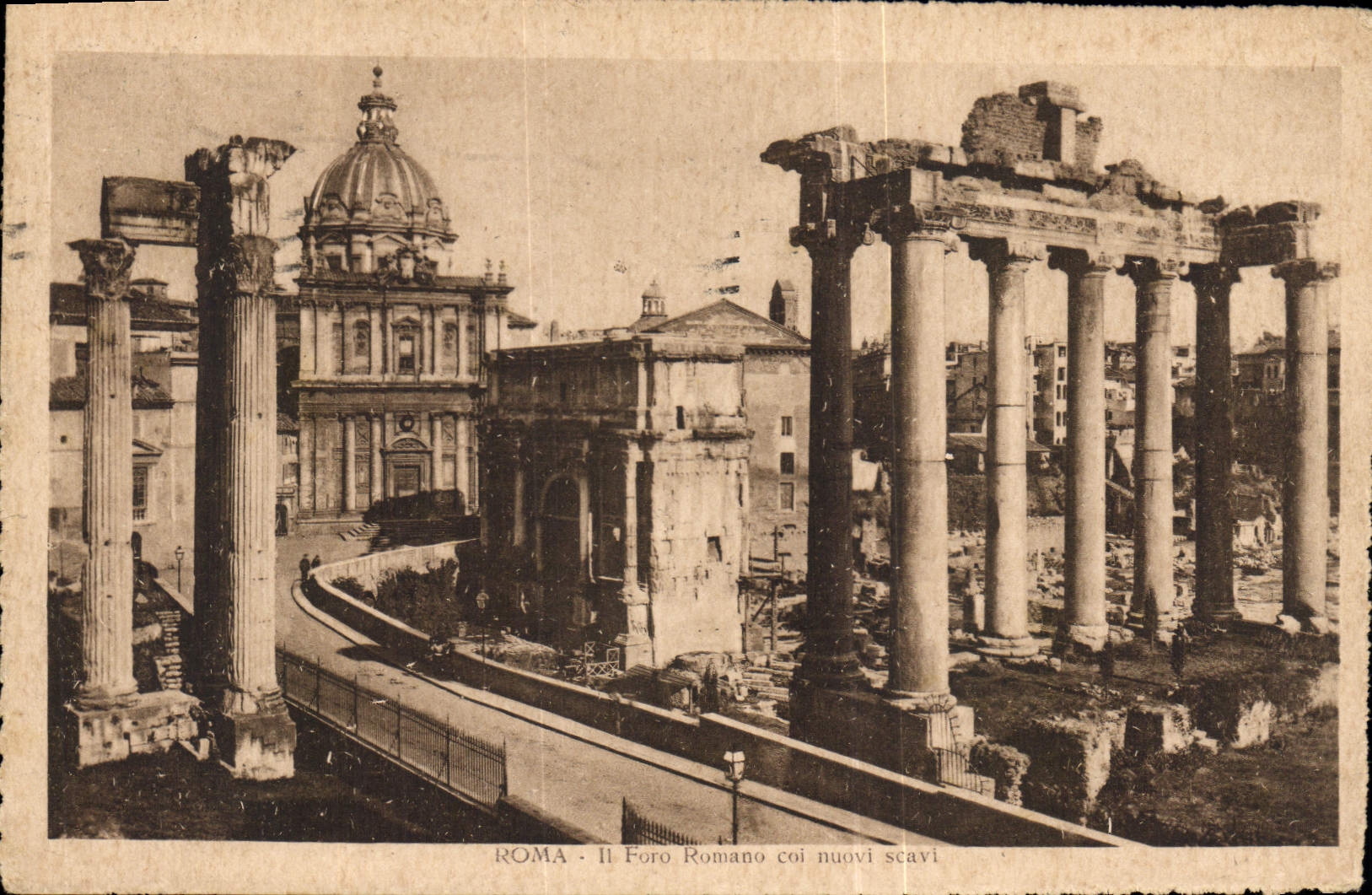 CPA Roma Foro Romano coi nuevi Scavi 