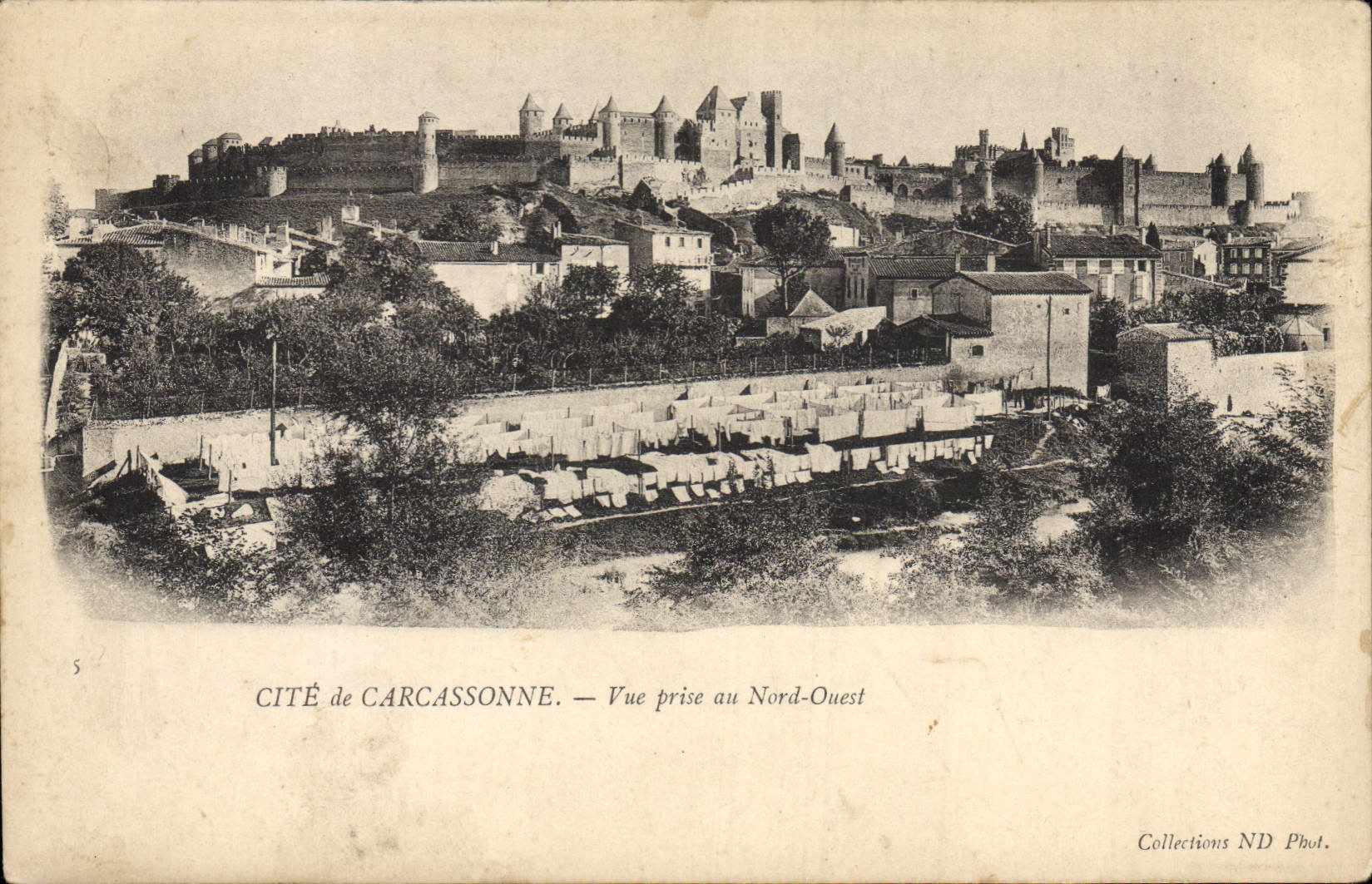 CPA Cite de Carcassonne Vue Prise au Nord Ouest 