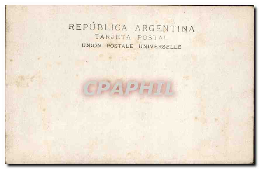 Femme dans un jardin — Argentine — Tarjeta Postal Argentina — Verso