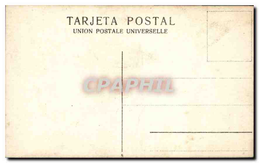 CARTE PHOTO Femme Famille — Verso