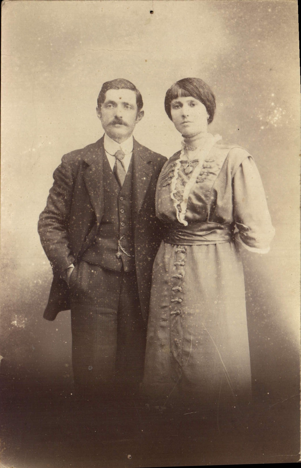CARTE PHOTO Famille