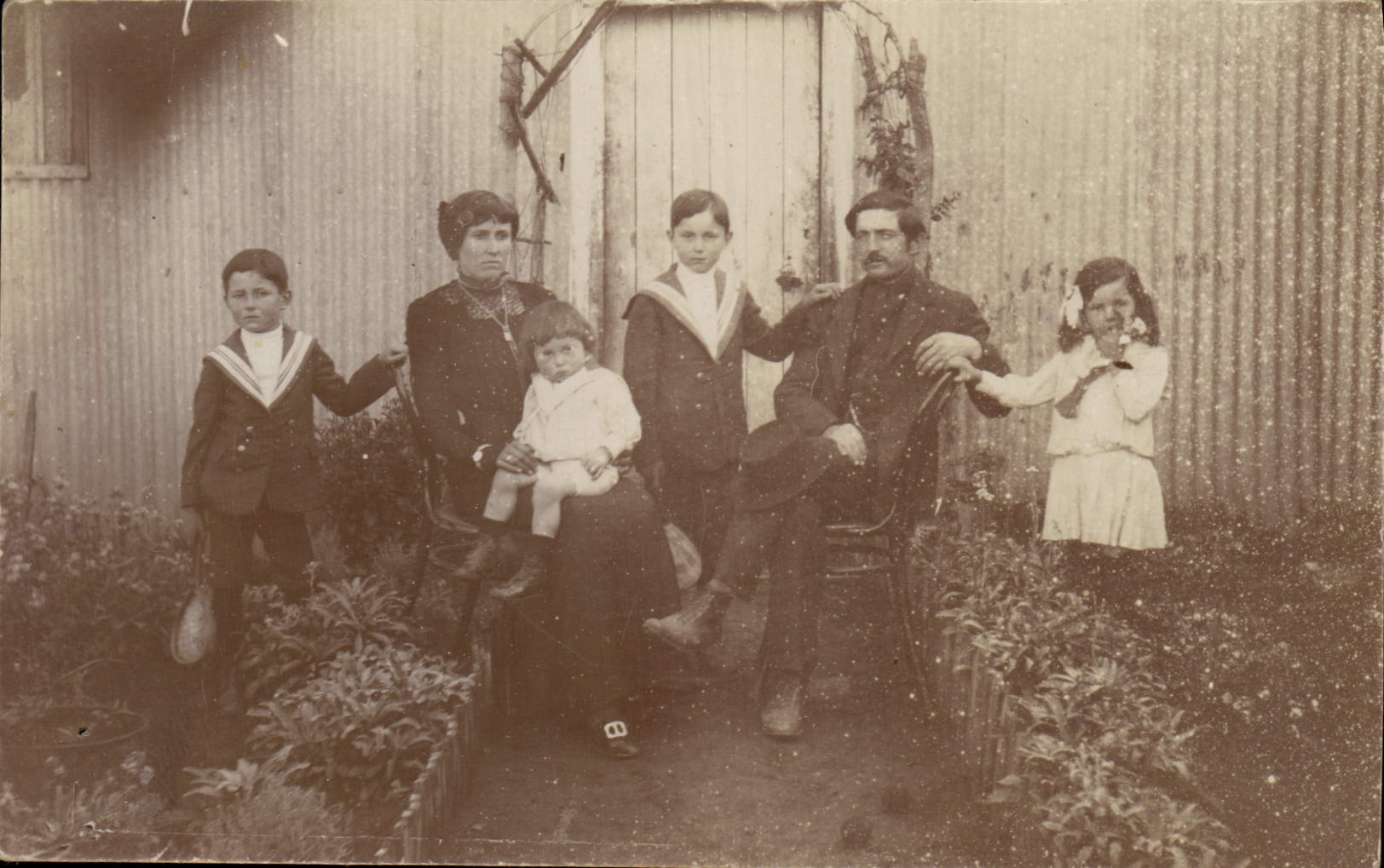 CARTE PHOTO Famille