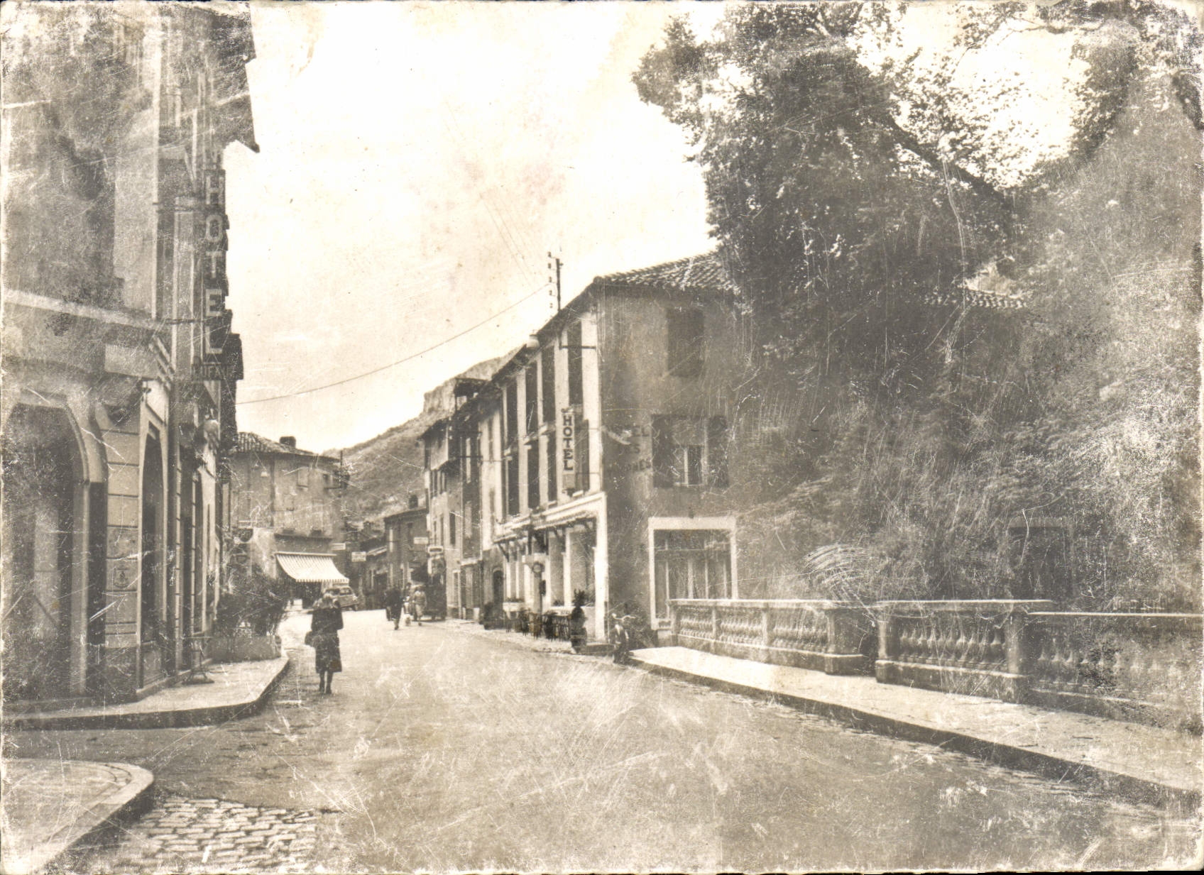 CPA St Antonin Noble Val Tarn et Garonne Jardin des Moines les Hotels 