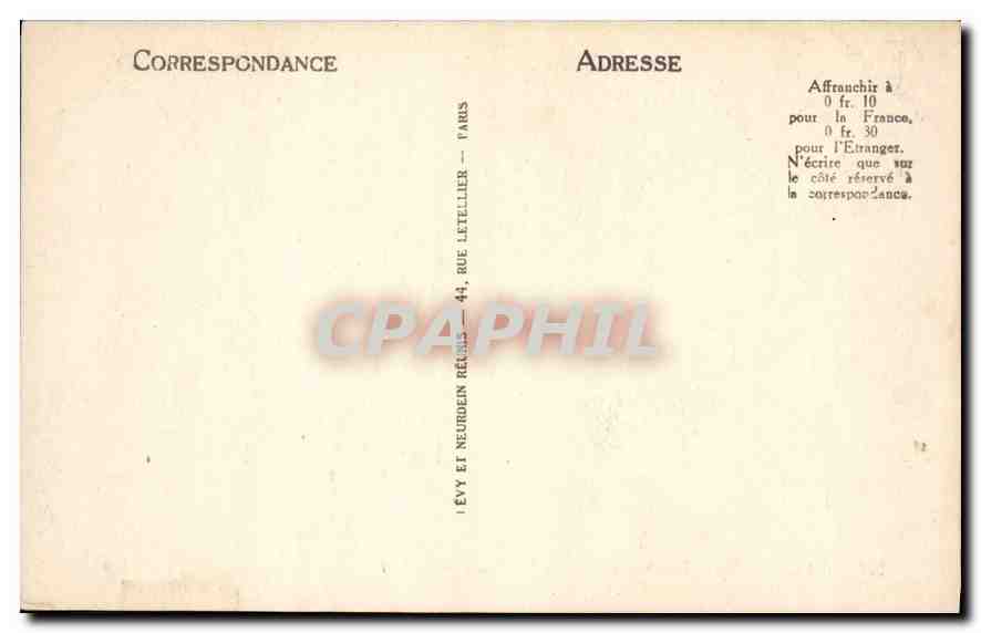 CPA Paris Notre Dame Chimeres Chimaera  — Verso