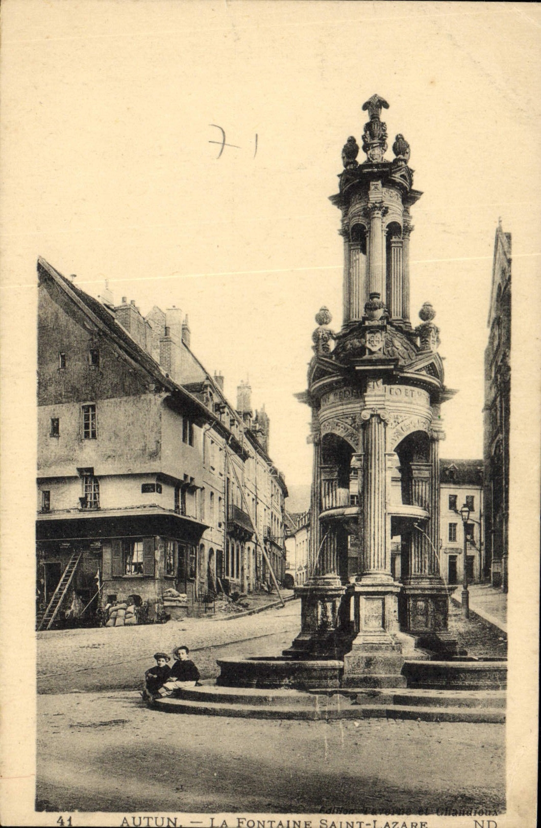 Autun — La Fontaine Saint-Lazare — Éditions Levé et Chalandrons, n°41