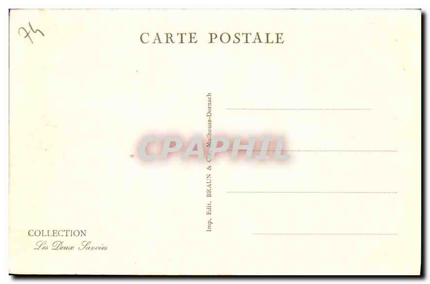 CPA Chamonix Savoy Palace  — Verso