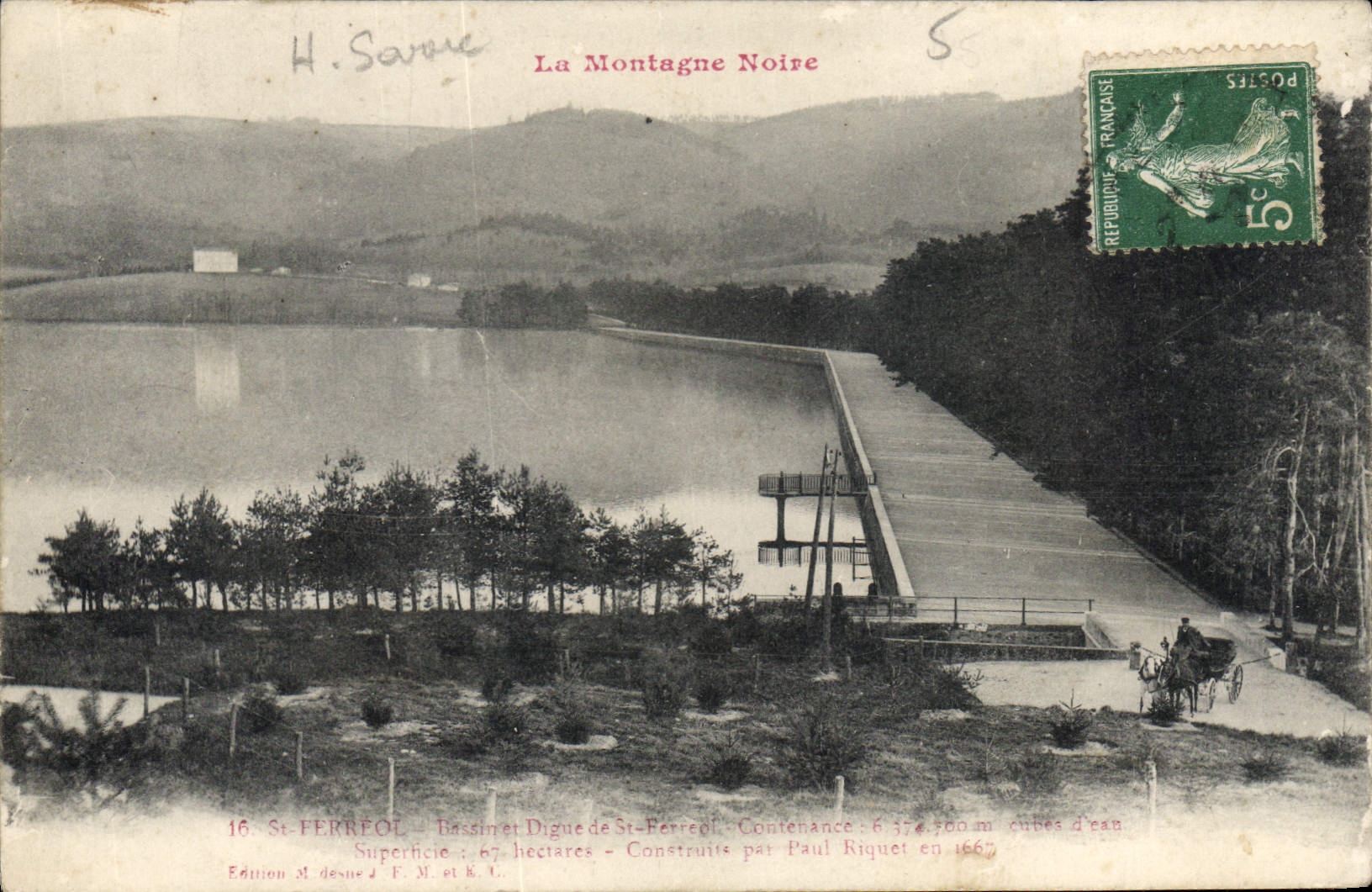 CPA La Montagne Noire St Ferreol