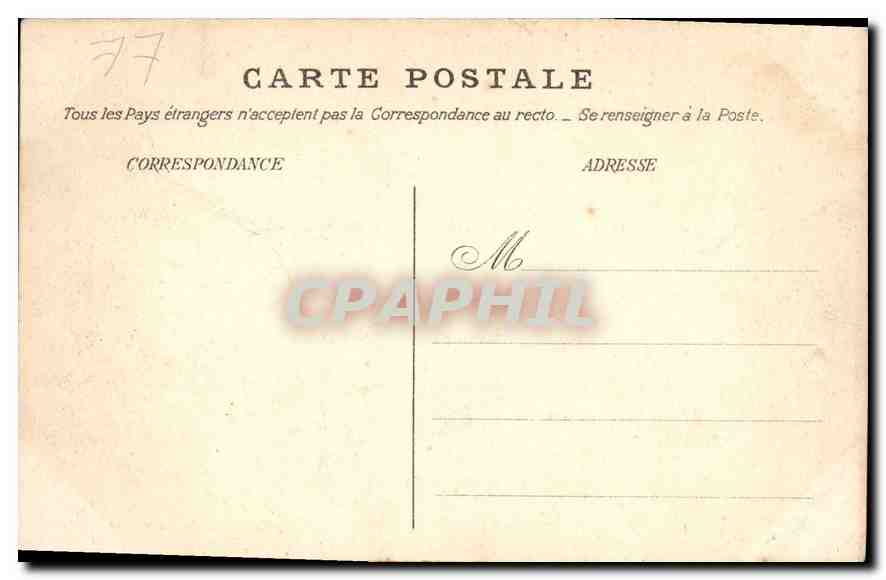 Panorama sur Fontainebleau — Vue de la Croix du Calvaire — CPAPHIL n°116 — Rückseite