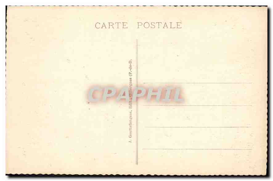 CPA L'Auvergne Thiers vue Generale  — Rückseite