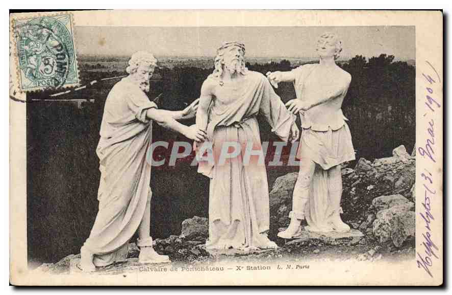 CPA Calvaire de Portschateau X Station 