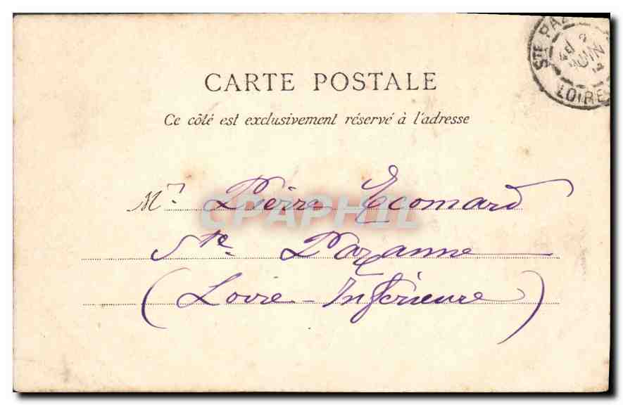 CPA Calvaire de Portschateau X Station  — Rückseite