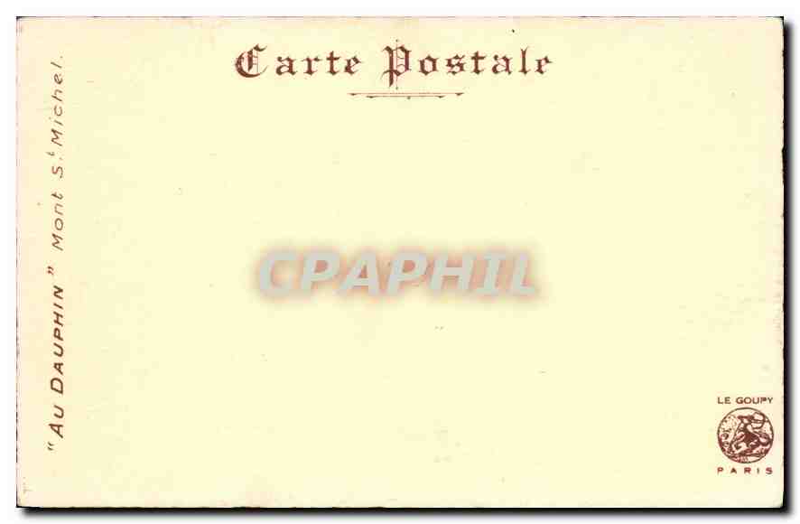 Mont Saint-Michel — vue historique — N. de Fer, d'après les Mémoires de M. de la Salle, 1705 — Reverso