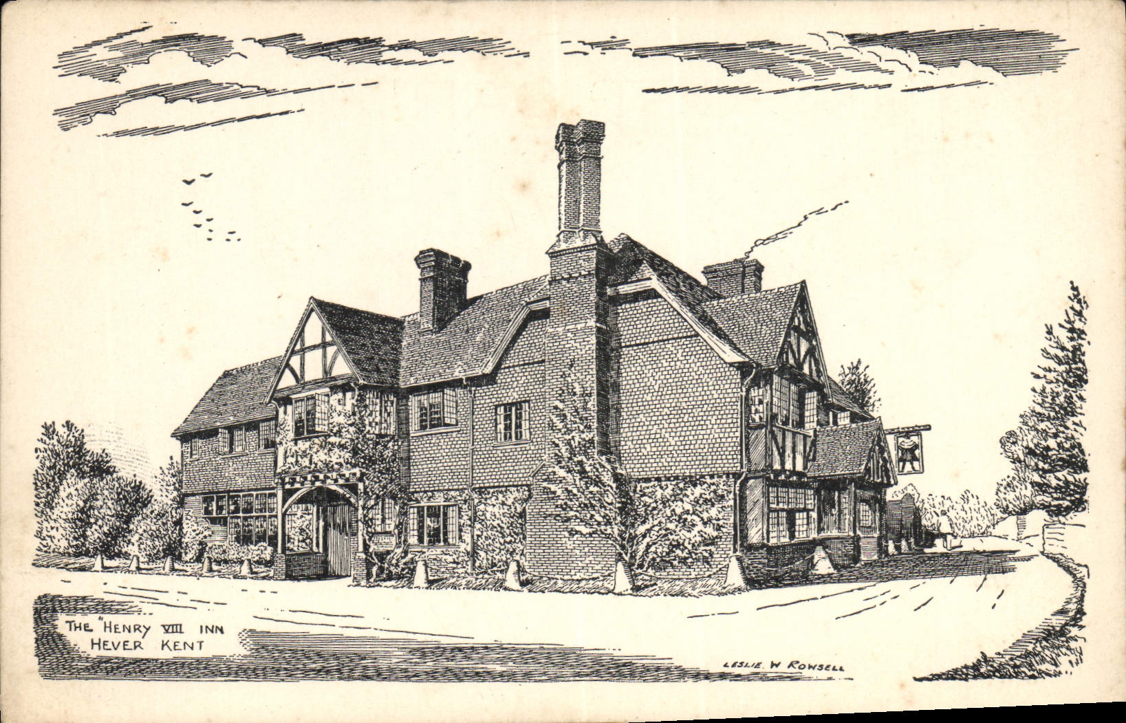 CPA The Henry VIII inn Hever Kent 