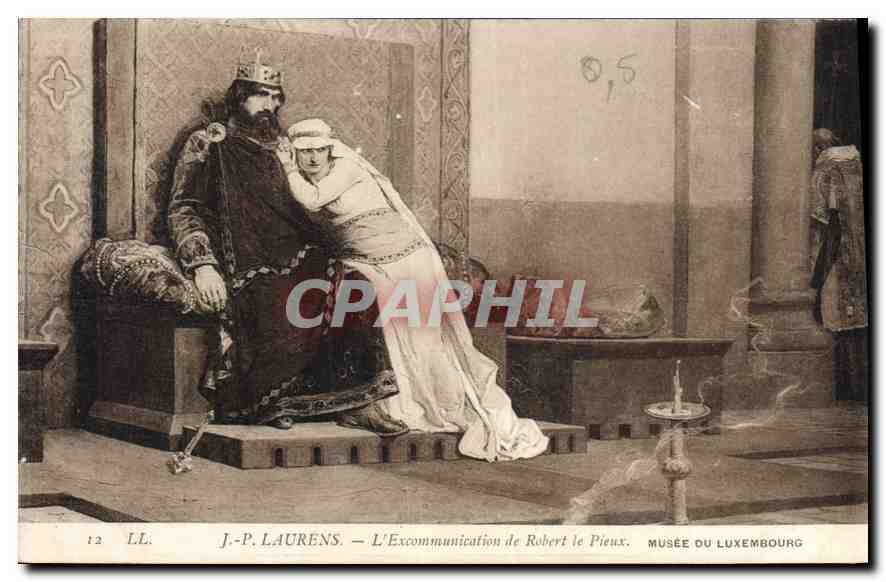 CPA JP Laurens L'Excommunication de Robert le Pieux Musee du Luxembourg 