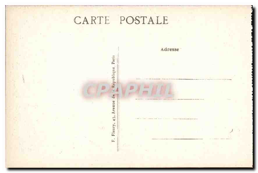 CPA Le Couvent la Salle dite des Gardes ou von conserve les traces du sang des Martyrs  — Rückseite