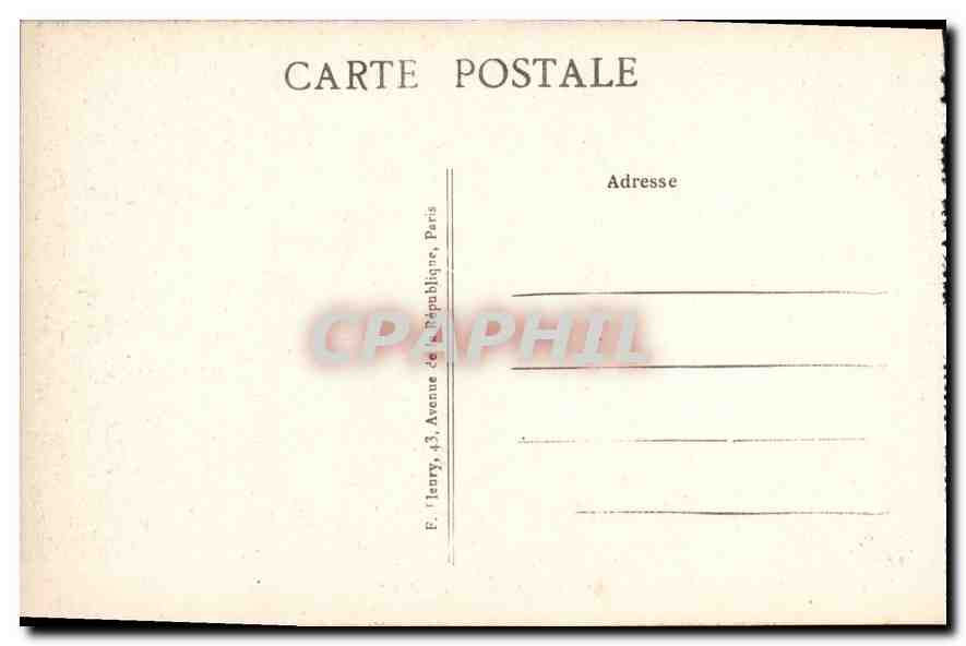 CPA La Chapelle Le Maitre Autel  — Rückseite