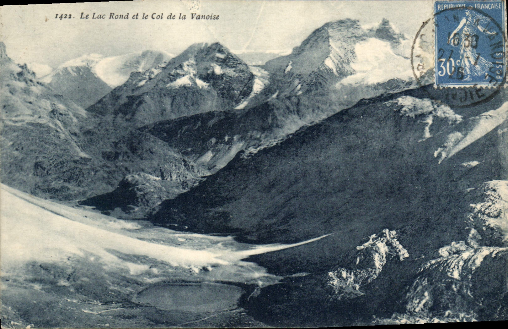 Le Lac Rond et le Col de la Vanoise — 1422 — F. de Mireton, Chambery