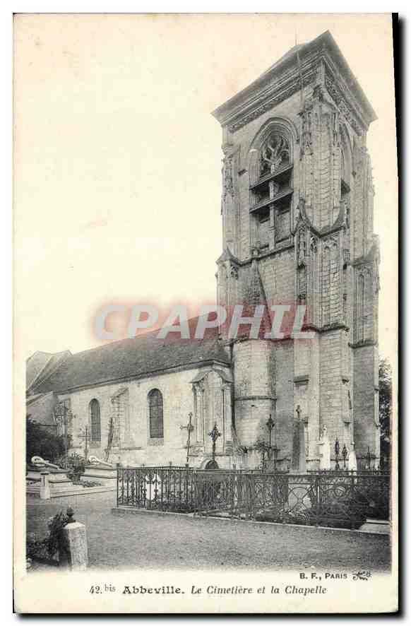 CPA Abbeville Le Cimetiere et la Chapelle 