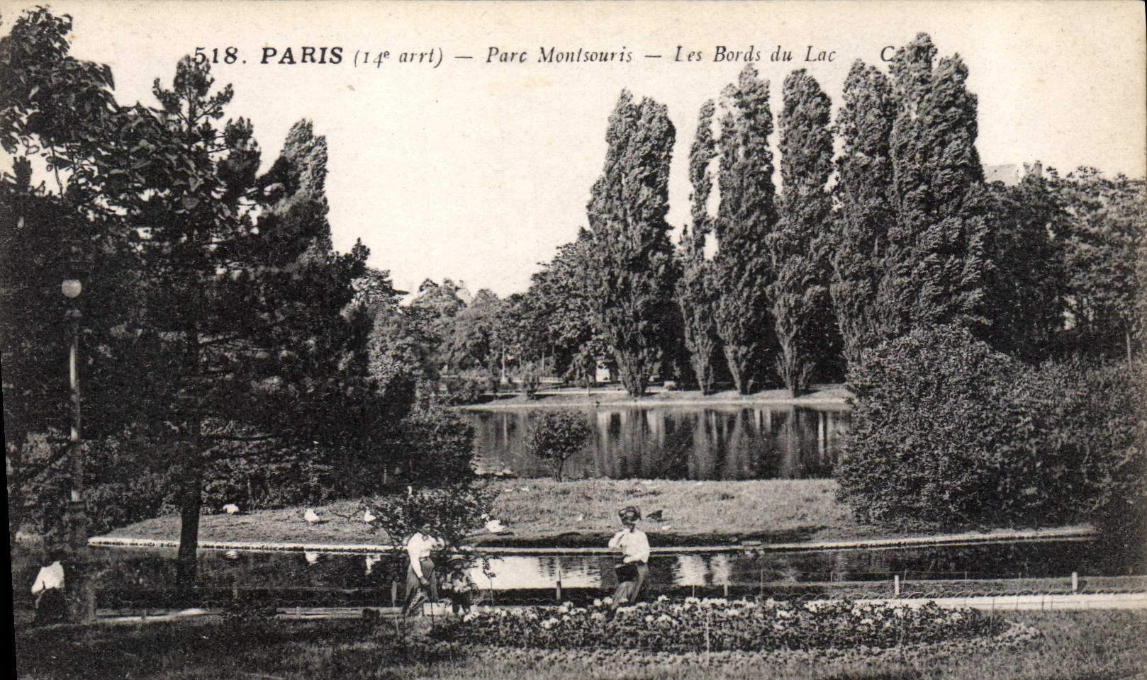 CPA Paris Parc Montsouris Les Bords du Lac 