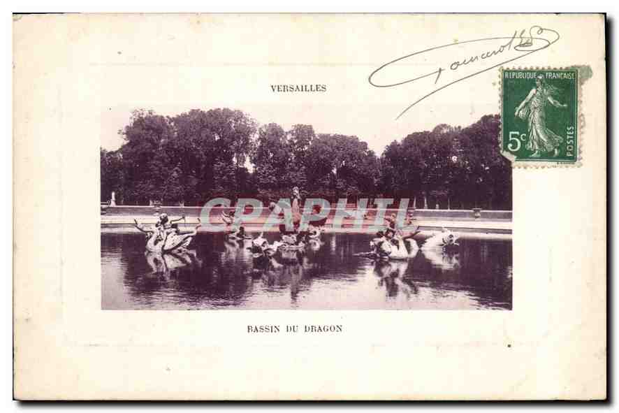 CPA Versailles Bassin du Dragon 