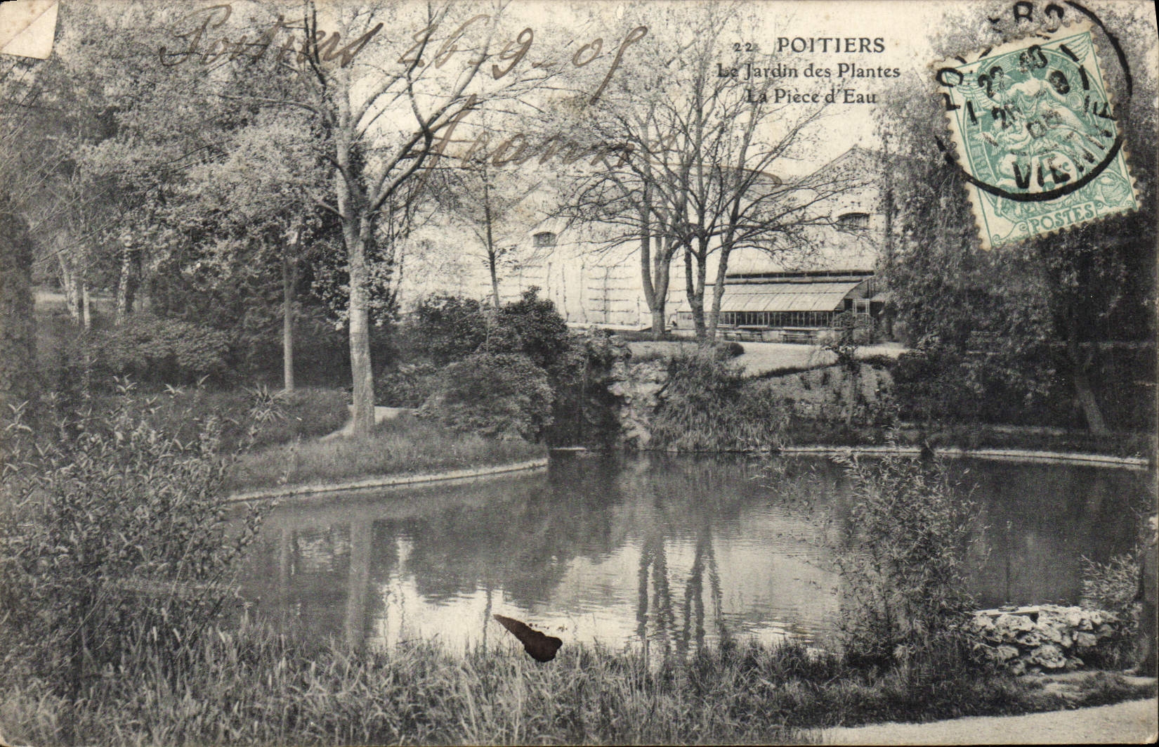 CPA Poitiers Le Jardin des Plantes La Place d'Eau 