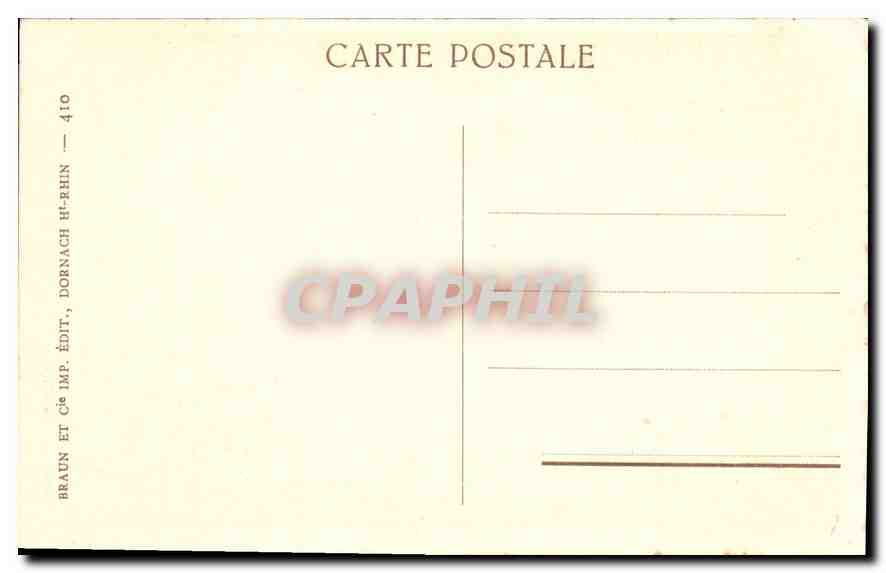 CPA Thann Cathedrale La Chaire et la Tribune  — Rückseite