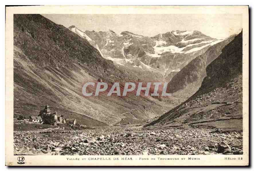 CPA Vallee et Chapelle de Heas Fond de Troumouse et Munia 