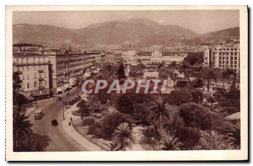 CPA Cote d'Azur Nice les Jardins Albert 1er et l'Avenue de Verdum 