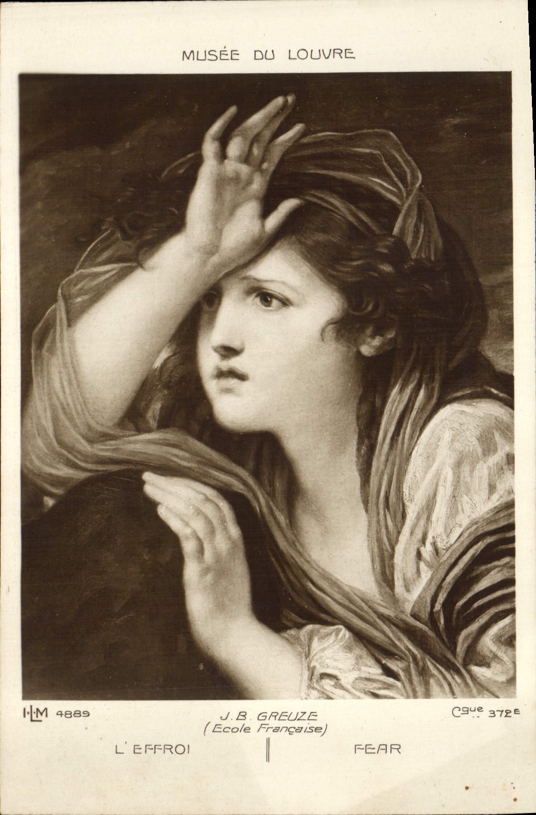 CPA Musee du Louvre JB Greuze Ecole Francaise 