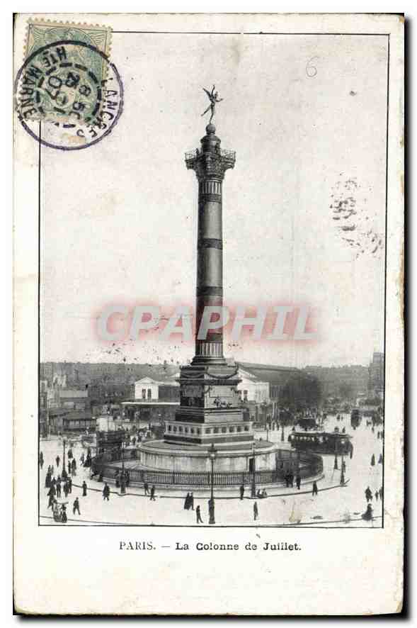CPA Paris La Colonne de Juillet