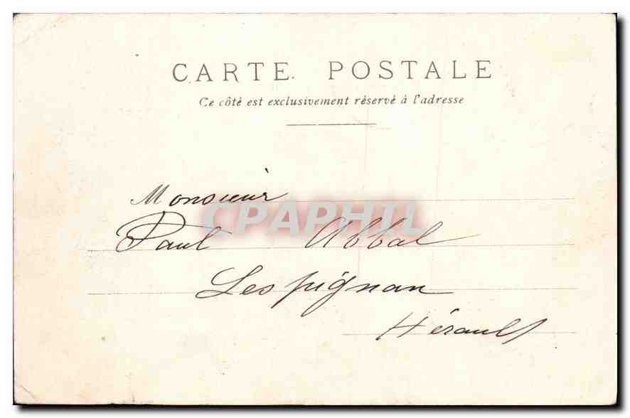 CPA Paris Buttes Chanmont Belvedere  — Rückseite