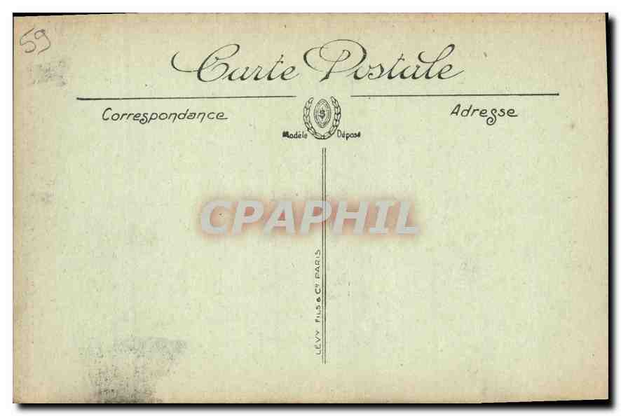 CPA Armentieres L'Eglise Notre Dame du Sacre Coeur  — Back