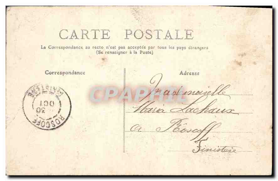 CPA Grand Rocher Route du Val de Fier — Rückseite