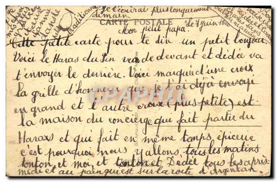CPA Le Haras du Pin Orne vue generale de l'Etablissement  — Rückseite