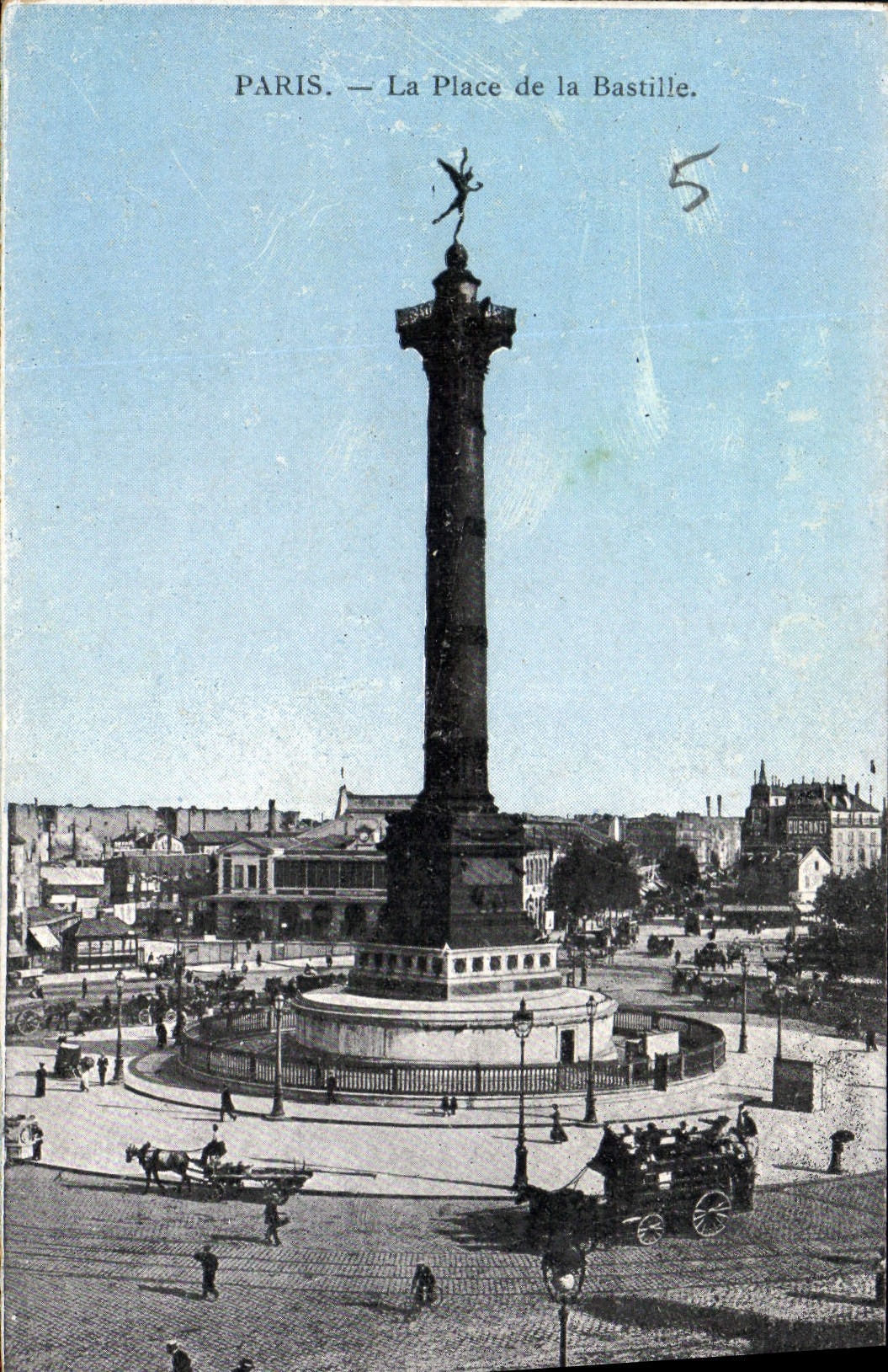 CPA Paris La Place de la Bastille 