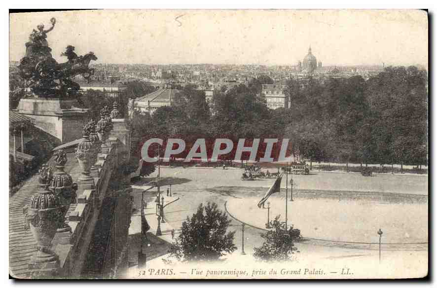 CPA Paris Vue Panoramique Prise du Grand Palais 