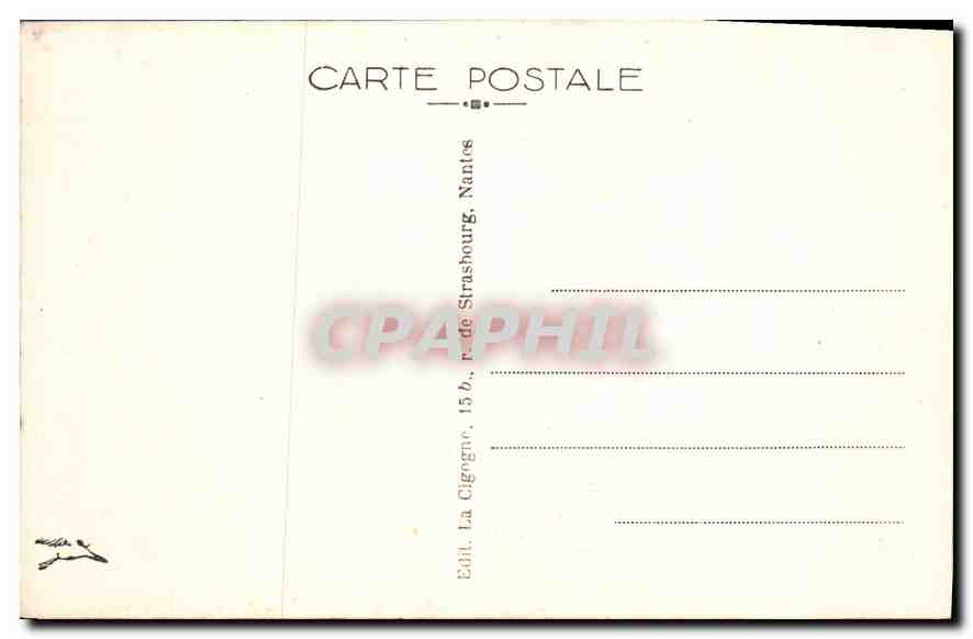 CPA Sizun Finistere L'Arche Centrale de l'Arc de Triomphe  — Rückseite