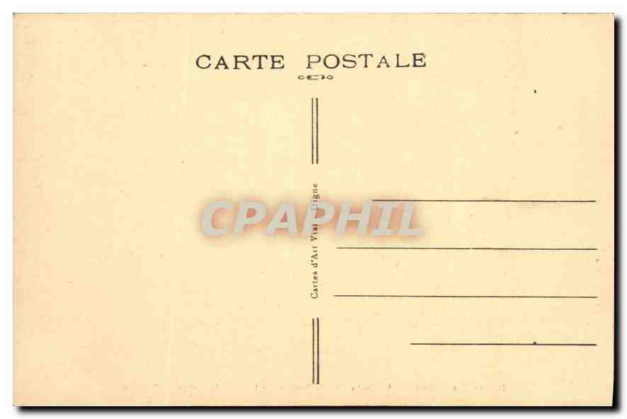 CPA Digne les Bains BA La Grande Fontaine et l'Entree du Boulevard Gassendi  — Rückseite